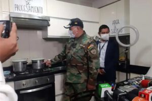 laboratorio de droga en Santa Cruz
