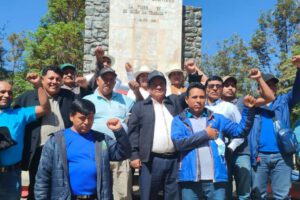 Marcha en defensa del Gobierno de Luis Arce