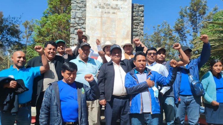 Marcha en defensa del Gobierno de Luis Arce