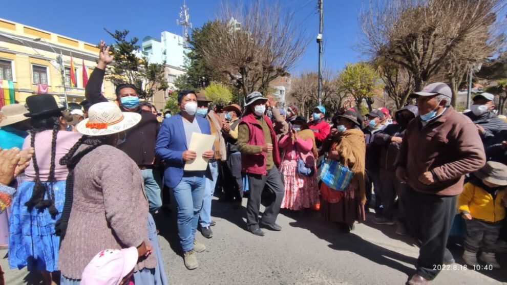 Iniciativa de ley Oruro por el alcalde Adhemar Wilcarani