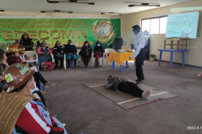 Mujeres cooperativistas reciben capacitaciones sobre salud y seguridad en el trabajo