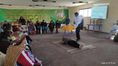 Mujeres cooperativistas reciben capacitaciones sobre salud y seguridad en el trabajo