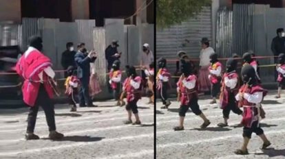 Niños con armas de juguete en El Alto