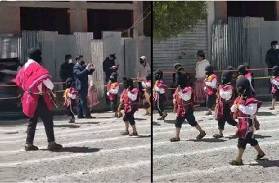 Niños con armas de juguete en El Alto