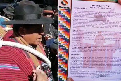 Campesinos paceños deciden no participar en la marcha a favor del Gobierno