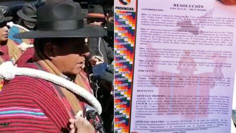 Campesinos paceños deciden no participar en la marcha a favor del Gobierno