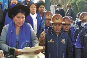 Respaldo al Gobierno de Arce desde varias organizaciones sociales