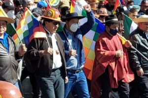 Marcha del MAS en defensa del Presidente Luis Arce