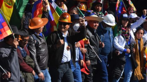 Marcha por la Democracia en La Paz