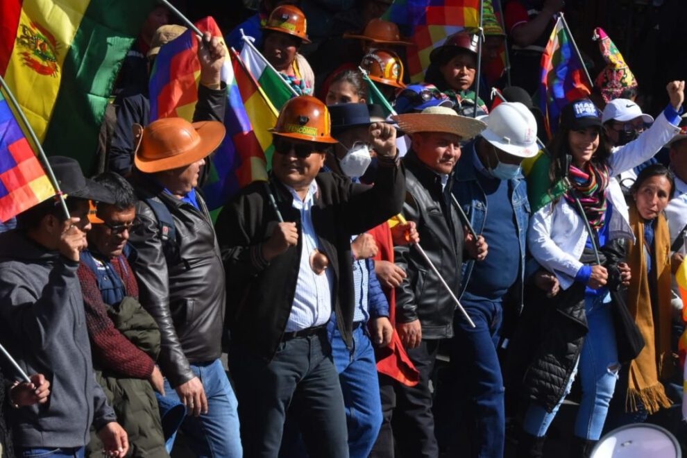 Marcha por la Democracia en La Paz
