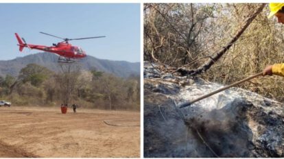 Incendio forestal en municipios cruceños