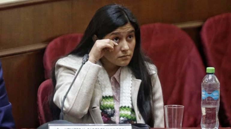Yenifer Paredes cuñada del Presidente Castillo en juicio por corrupción