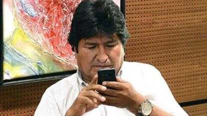 Robo de celular de Evo Morales