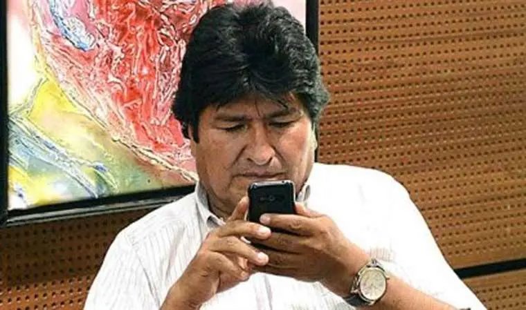 Robo de celular de Evo Morales