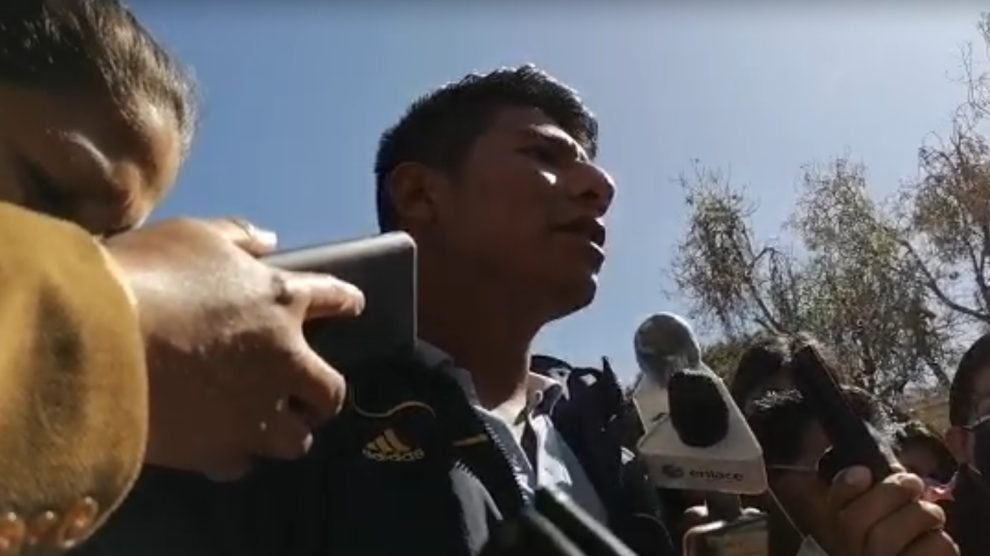 El dirigente cocalero Arnold Alanez presenta solicitud de traslado de Adepcoca