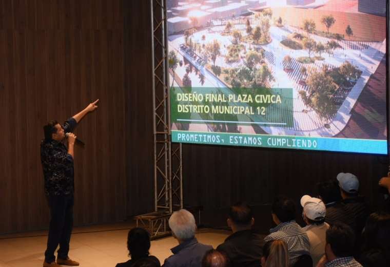 paquete de obras anunciado por Jhonny Fernández en Santa Cruz