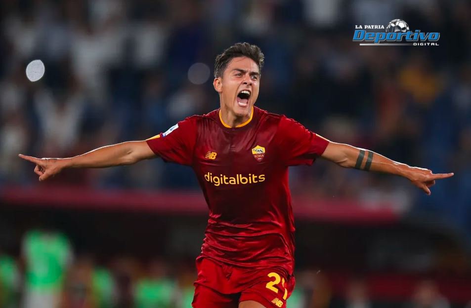 Dybala en la Roma anotó dos goles en el triunfo ante el Monza