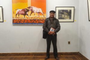 Orlando Canaza presenta su exposición en homenaje a los 100 años de Bellas Artes