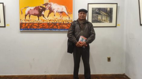 Orlando Canaza presenta su exposición en homenaje a los 100 años de Bellas Artes
