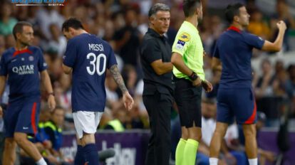 Messi sustituido PSG