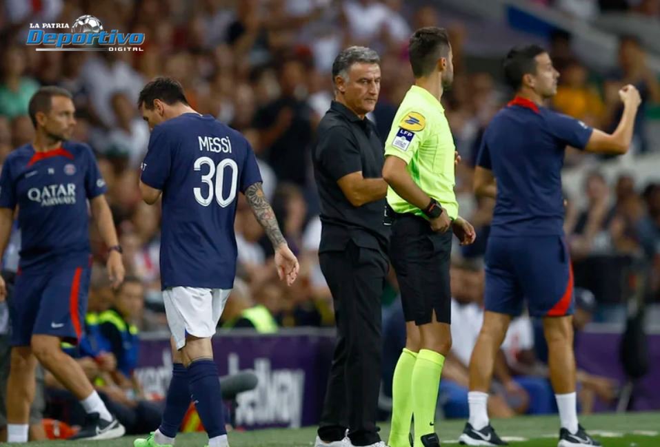 Messi sustituido PSG