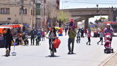 Día del Peatón en Oruro