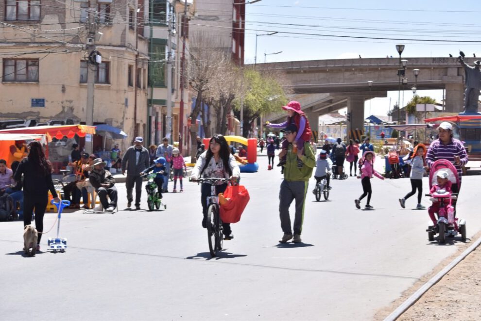Día del Peatón en Oruro
