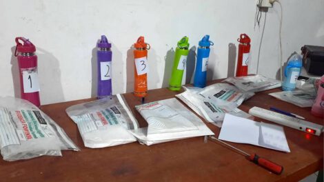 Boliviano detenido cocaína en botellas térmicas