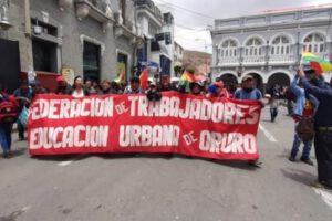 Movilizaciones del Magisterio Urbano de Oruro