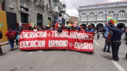 Movilizaciones del Magisterio Urbano de Oruro