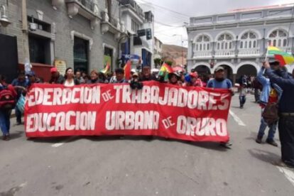 Movilizaciones del Magisterio Urbano de Oruro