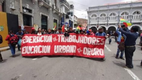 Movilizaciones del Magisterio Urbano de Oruro