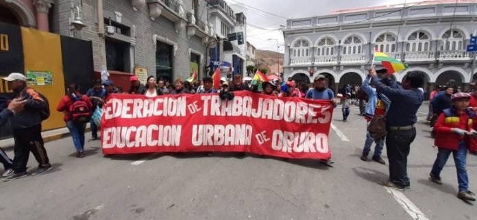 Movilizaciones del Magisterio Urbano de Oruro