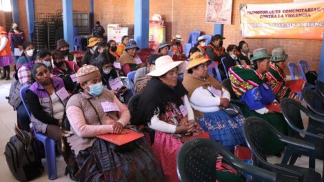 Lucha contra la violencia de género en Sacaba