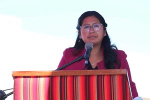Eva Copa tilda de cobarde a Ramón Quintana por sus declaraciones sobre El Alto