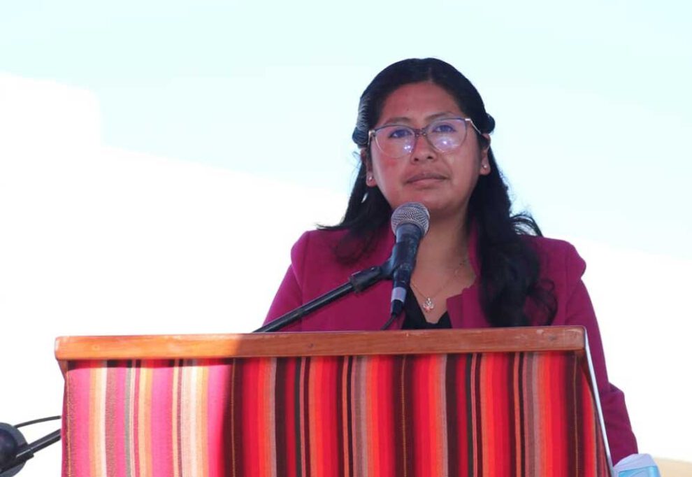 Eva Copa tilda de cobarde a Ramón Quintana por sus declaraciones sobre El Alto