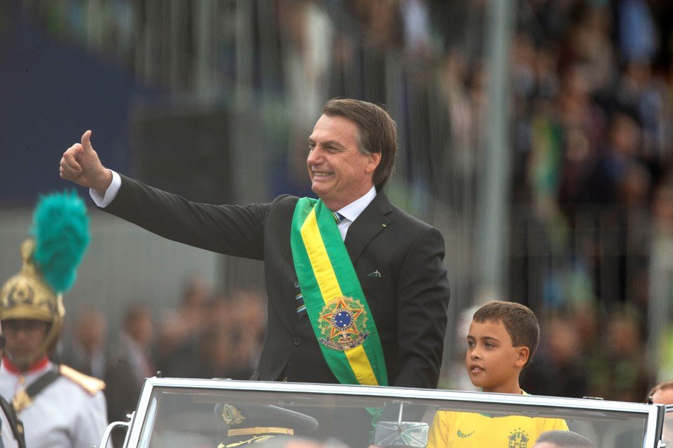 Independencia de Brasil con Jair Bolsonaro en desfile