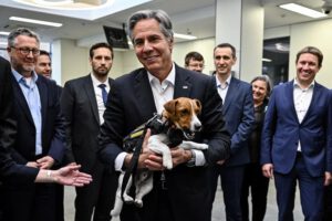 Antony Blinken en Ucrania como muestra de apoyo