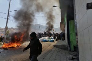 marchas de cocaleros en Villa El Carmen
