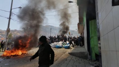 marchas de cocaleros en Villa El Carmen