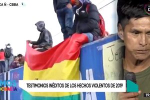 Roberto Jukumari, presidente de la Asociación de Víctimas de la Masacre de Huayllani