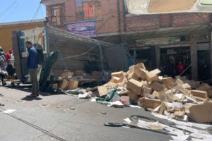 colisión múltiple en La Paz