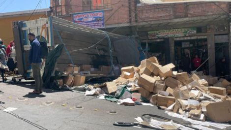 colisión múltiple en La Paz