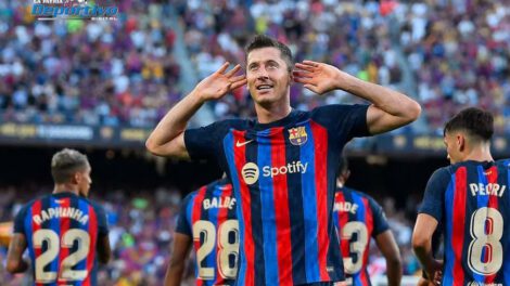 Robert Lewandowski se ha convertido en el goleador del Barcelona