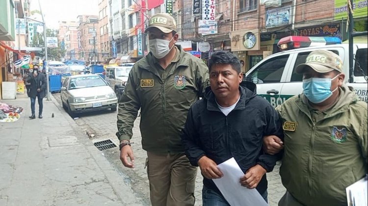 Freddy Machicado aprehendido por efectivos de la Felcc