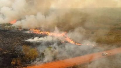 Incendios forestales en Santa Cruz