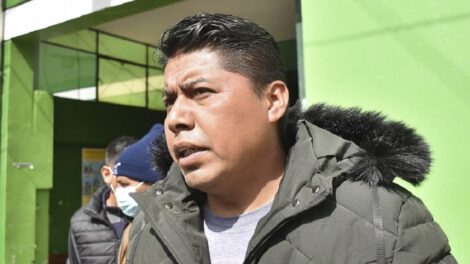 Freddy Machicado en el Penal de San Pedro