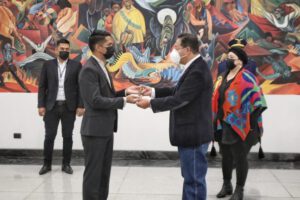 Andrónico Rodríguez presidente en ejercicio durante la ausencia de Luis Arce
