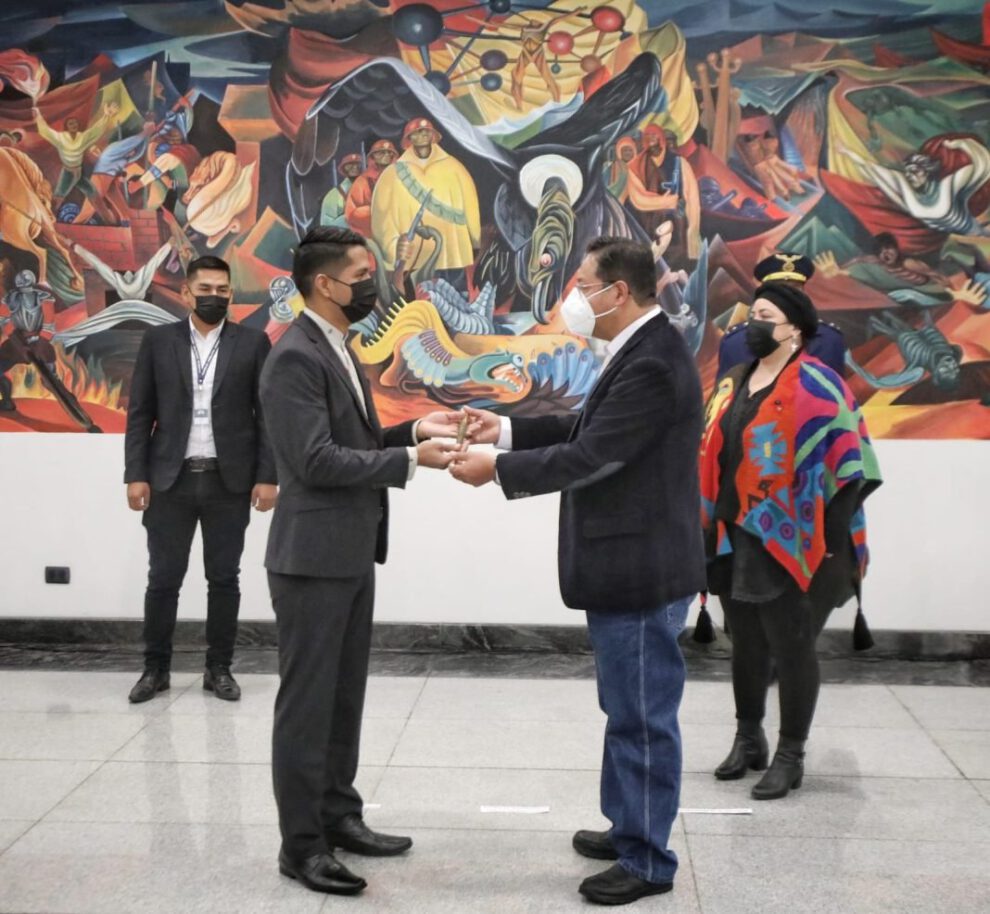 Andrónico Rodríguez presidente en ejercicio durante la ausencia de Luis Arce
