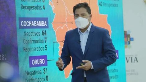 reducción de casos de Covid-19 en Bolivia
